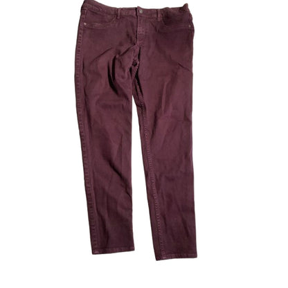 Abercrombie & Fitch Maroon Skinny Jeans Women’s 10 – Mid-Rise, Stretch, Casual