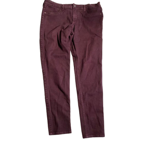 Abercrombie & Fitch Maroon Skinny Jeans Women’s 10 – Mid-Rise, Stretch, Casual