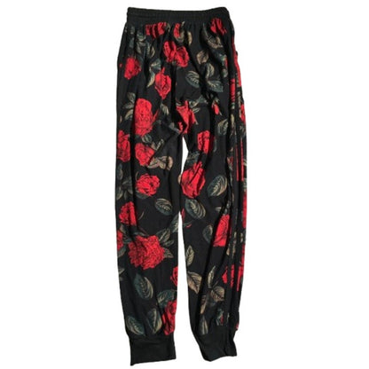 Indero Black Rose Joggers Size SM - Coquette, Streetwear, Loungewear