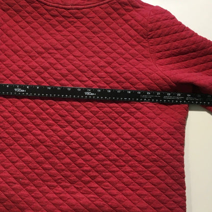 Orvis Red Quilted Pullover Size XL - Cozy, Classic, Cottagecore