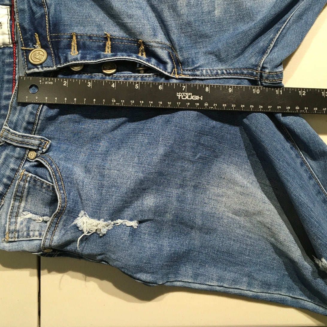 GOGO Jeans Distressed Denim Blue Jeans Size 15 - Y2K, Baddie, Grunge