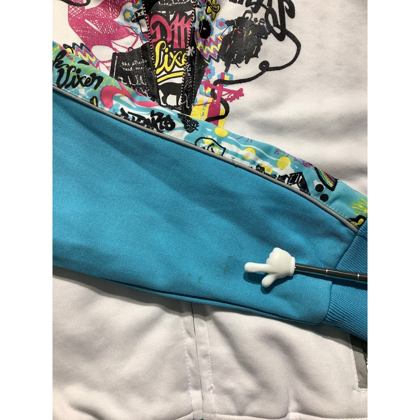 Akademiks Track Jacket Child’s Size XL - Graffiti, Streetwear, Colorful