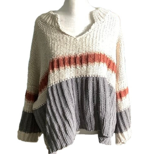 POL Chunky Oversize Knit Sweater Women Size Small — Boxy, Cozy, Casual