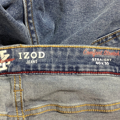 IZOD Saltwater Denim Blue Straight Jeans Men’s 40x30 — Fishing, Casual, Classic