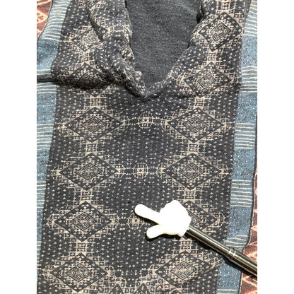 Lucky Brand Boho Geometric Print Top Women M — Multi-Color, Tie Front, Festival