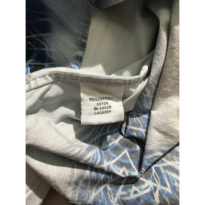 Bugatchi Blue Graphic Dress Shirt Size M - Statement, Modern, Luxe