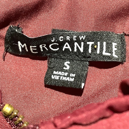 J.Crew Mercantile Maroon Quilted Vest Women’s S — Preppy, Cozy, Ruffle