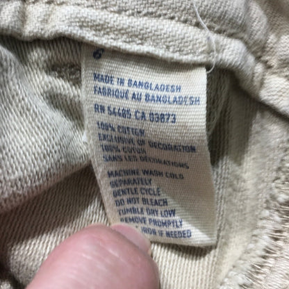 American Eagle Cream Utility Cotton Pants Size 6 - Casual, Workwear, Streetwear