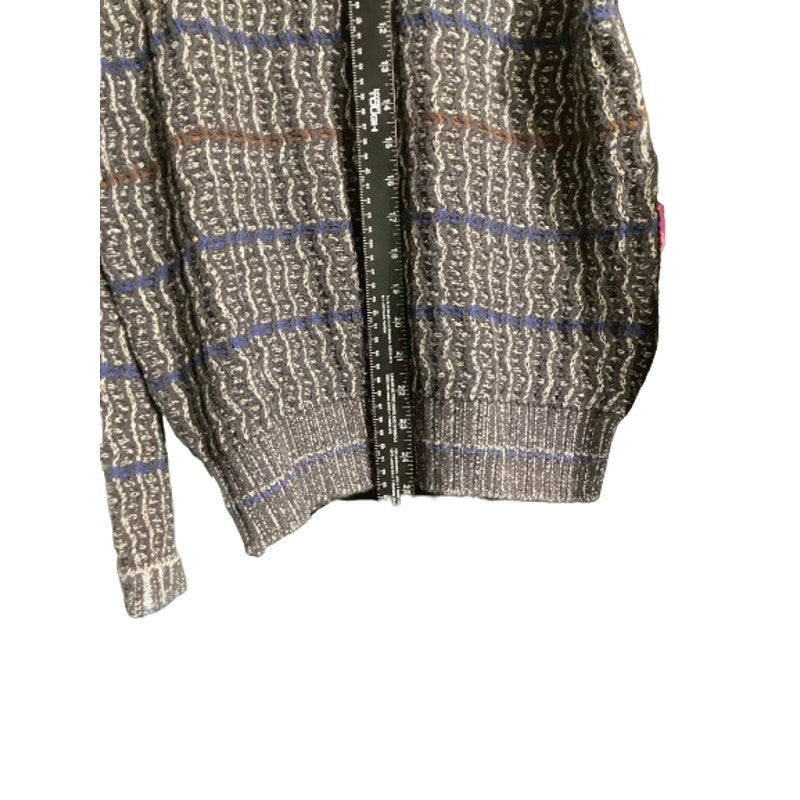 Colours by Alexander Julian Sweater Striped, Men’s M — Cotton, Textured, Knit