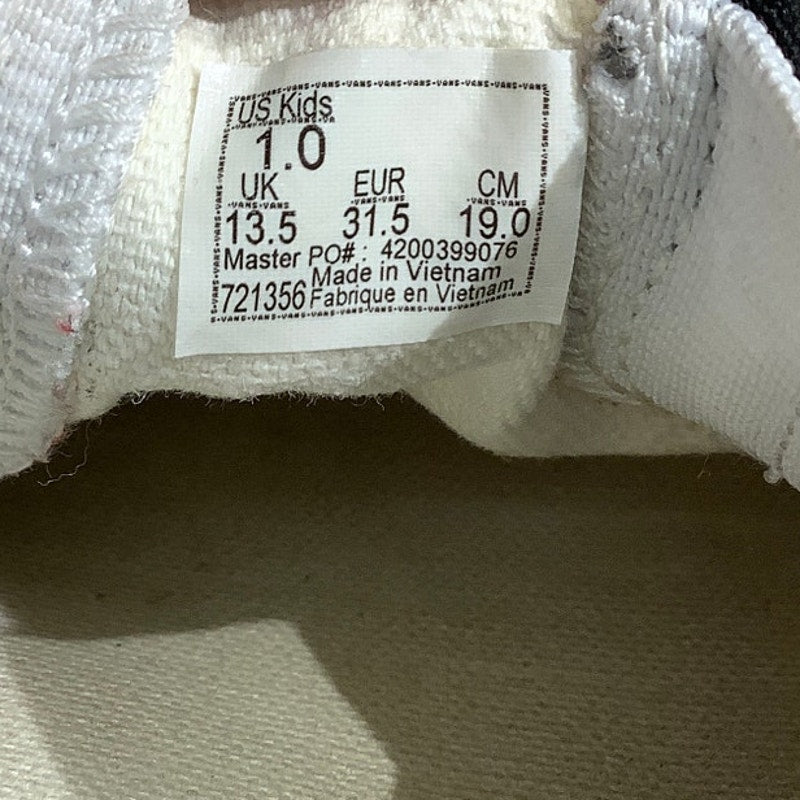 Vans Kids Slip-On Shoes Size 1 — Black/White Checkerboard, Classic, Casual