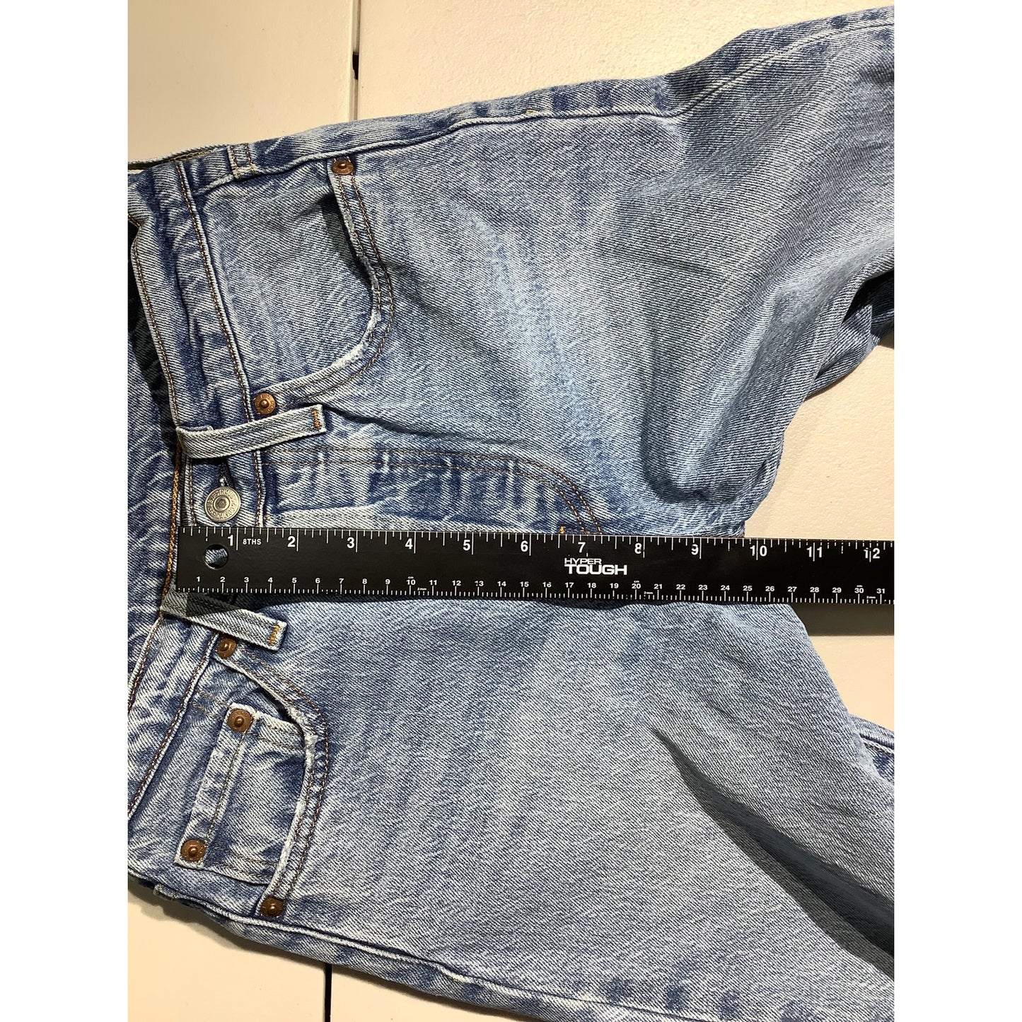 Levi’s 501 Light Wash Jeans Men 24W 30L — Distressed, Slim Fit, Casual