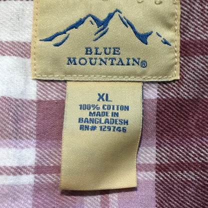 Blue Mountain Plaid Flannel Shirt Size XL - Grunge, Cottagecore, Cozy