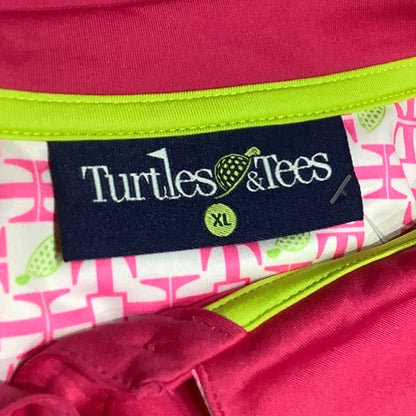 Turtle & Tees Pink Sleeveless Golf Polo Top XL - Sporty, Comfortable, Stylish