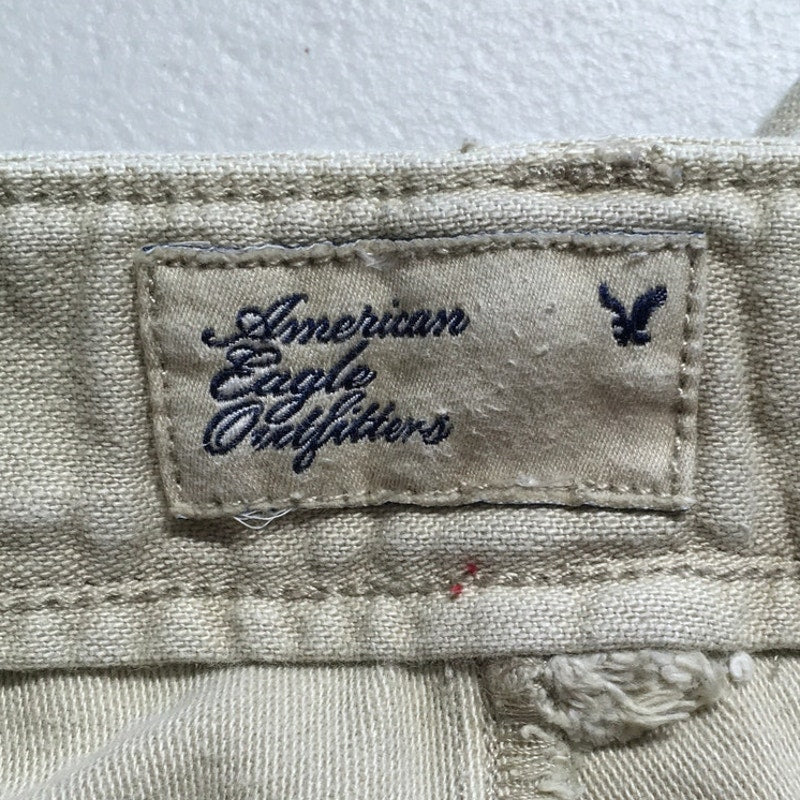 American Eagle Cream Utility Cotton Pants Size 6 - Casual, Workwear, Streetwear