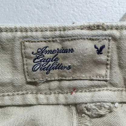 American Eagle Cream Utility Cotton Pants Size 6 - Casual, Workwear, Streetwear