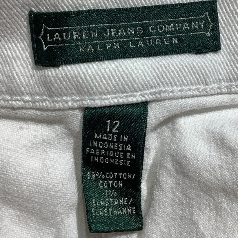 Lauren Ralph Lauren Women’s Jeans Size 12 — White, Denim, Cropped