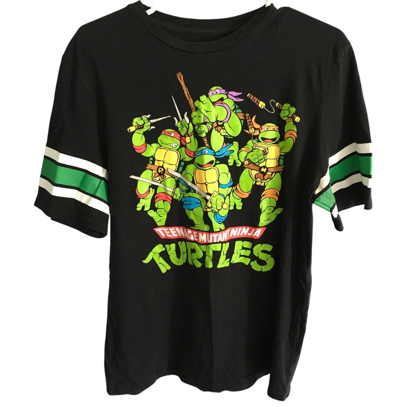 Nickelodeon Black Mutant Ninja Turtles Shirt L - Retro, Casual, Streetwear