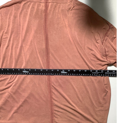 POL Burnt Orange Hooded Top Women’s Size S/M — Boho, Casual, Oversized