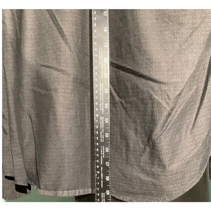 Rock & Republic Men's L Black 100% Cotton Textured Long Sleeve Button Down