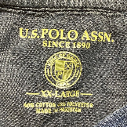 U.S. Polo Assn. Blue Thermal Henley Shirt Men’s XXL — Casual, Preppy, Classic