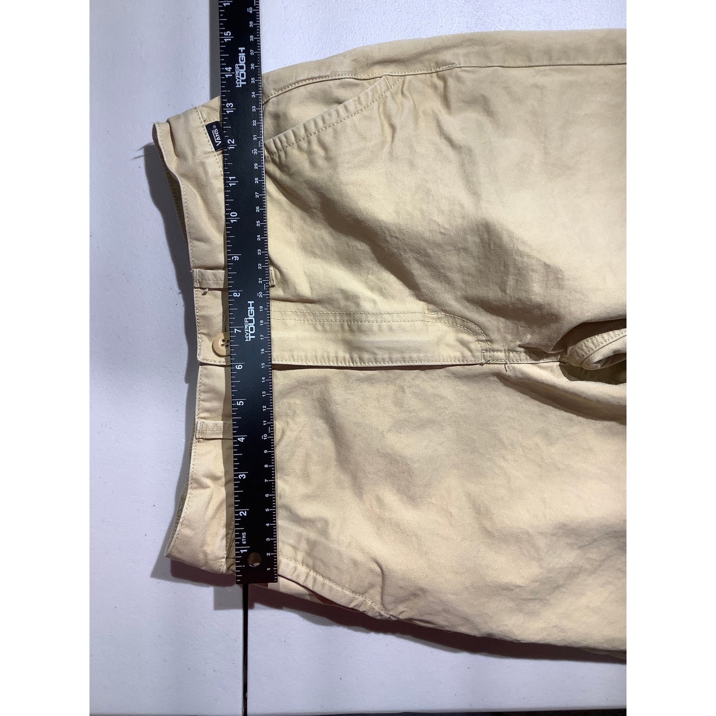 Vans Khaki Baggy Fit Chino Pants Kids Size 26W — Casual, Cotton, Skate