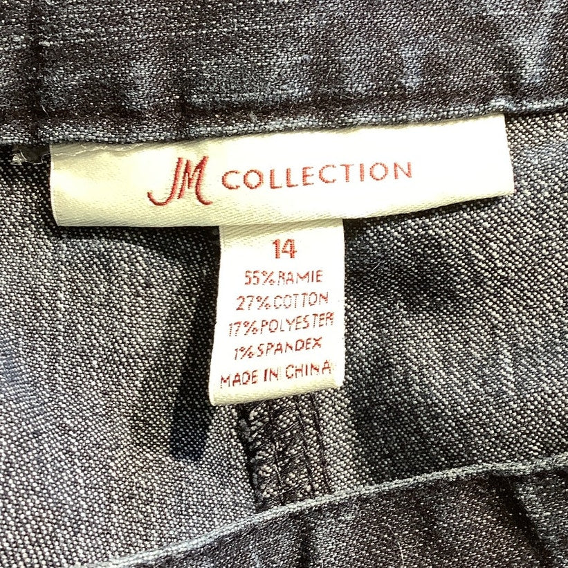 JM Collection Blue Denim Pants Women’s Sz 14 - Elegant, Comfortable, Embellished