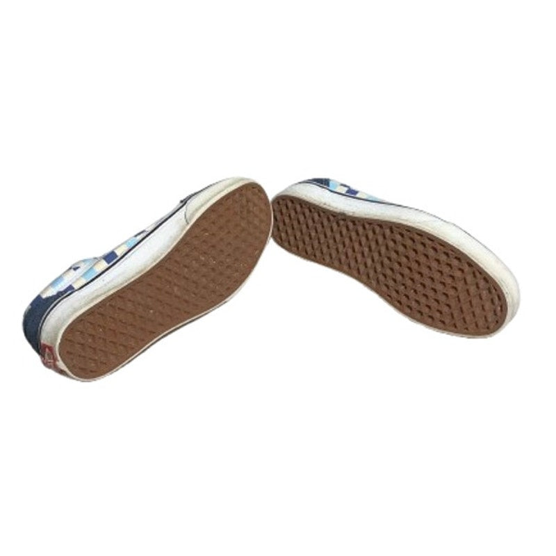 Vans Old Skool Shoes Size 6 Men / 7.5 Women — Blue Topaz, Checkerboard, Skate