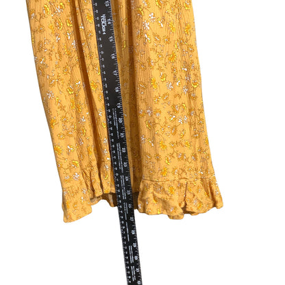 Cotton On Yellow Floral Mini Dress Women’s Size XS — Boho, Summer, Casual