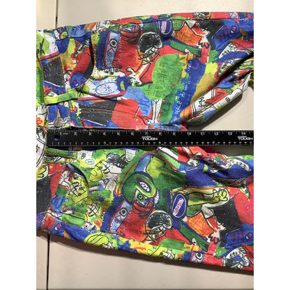 Graffiti Print Jeans Women’s Size 30W – Multi-Color, Artistic, Statement