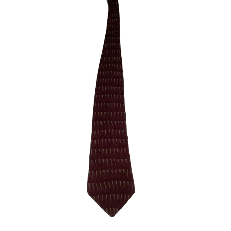 Today's Man Made in Italy 100% Silk Tie Geometric Pattern Classic, Elegant