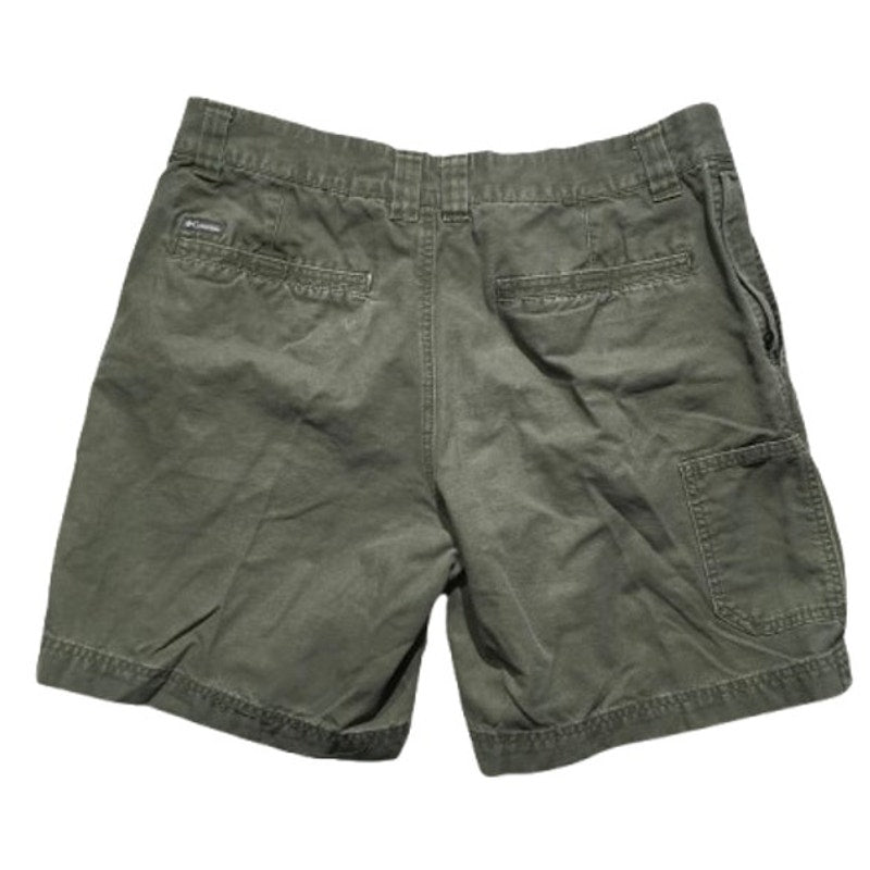 Columbia Olive Green Shorts Size 34W - Outdoor, Casual, Minimalist