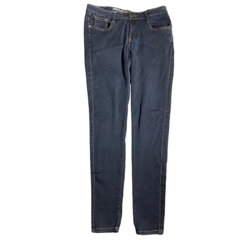 Machine Skinny Jeans Dark Denim Blue Kids Size 11 — Stretch, Casual, Everyday