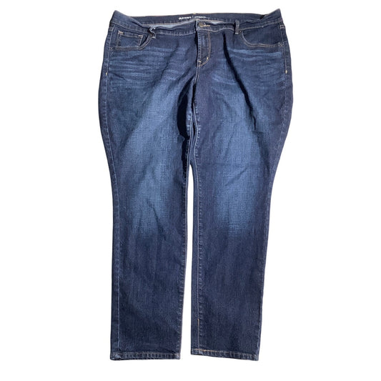 Old Navy Mid-Rise Jeans Women’s Size 18 Short – Dark Wash, Stretch, Classic