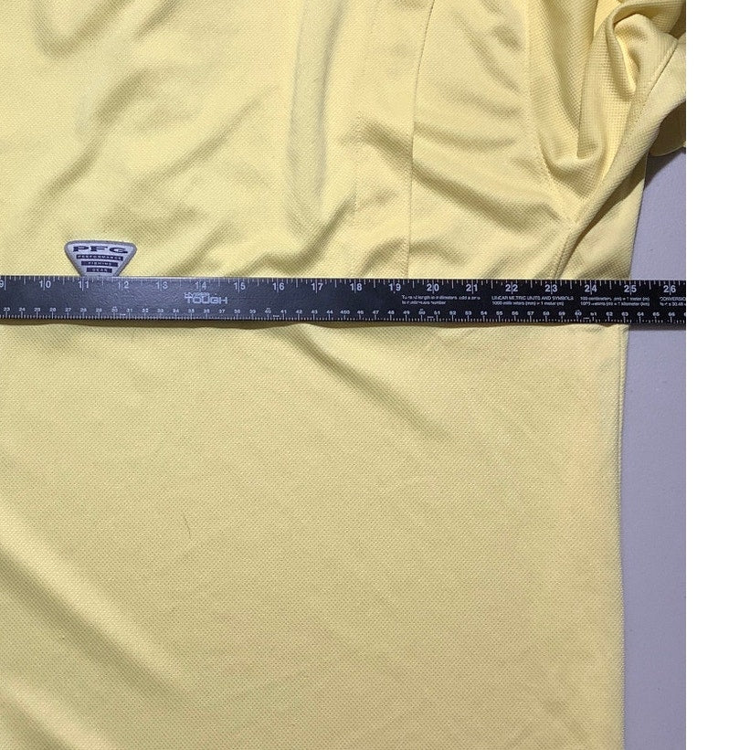 Columbia PFG Yellow Polo Shirt Men XXL — Performance, Fishing, Outdoor