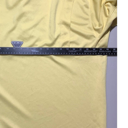 Columbia PFG Yellow Polo Shirt Men XXL — Performance, Fishing, Outdoor