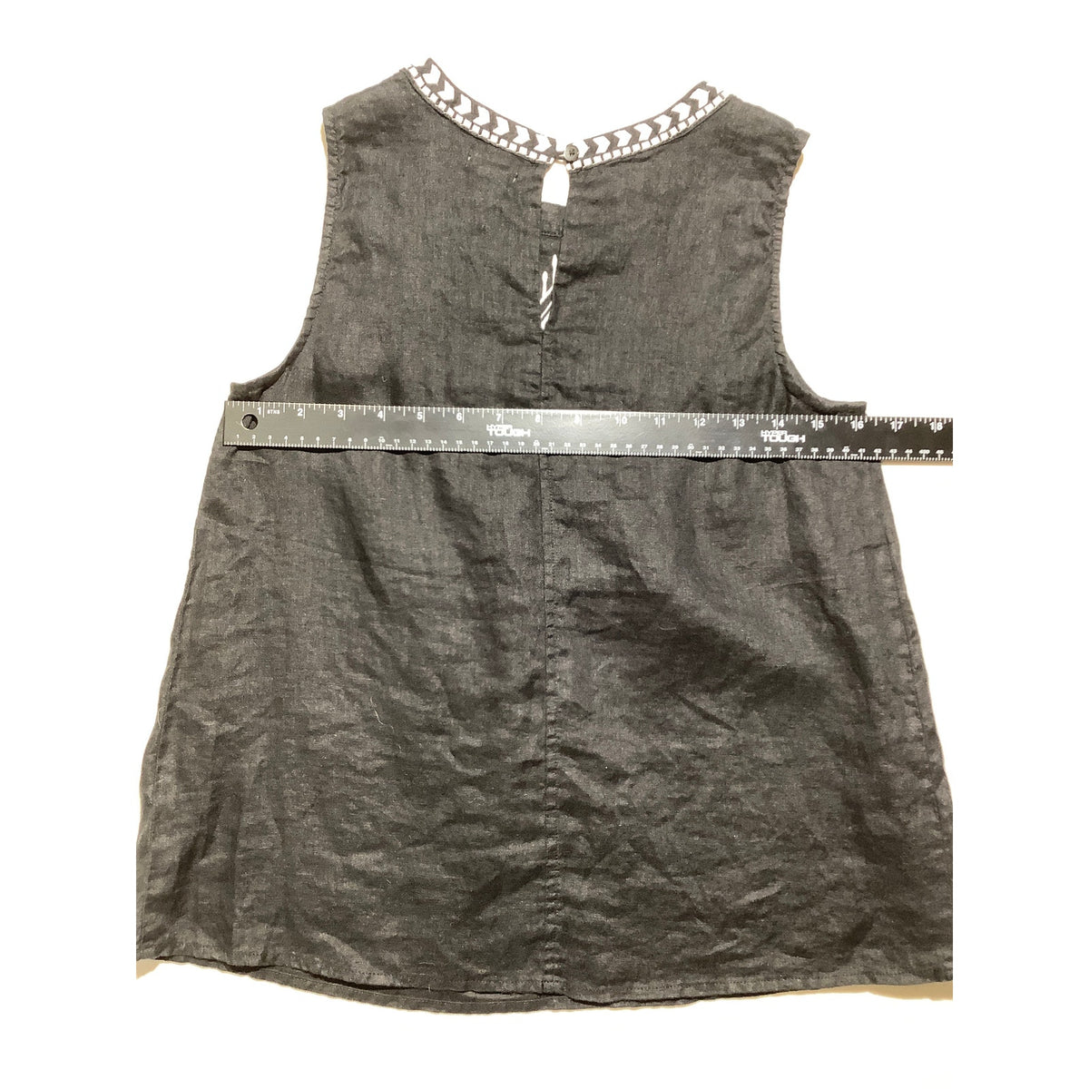 J. Crew Embroidered Sleeveless Tank Women’s 0 — Linen, Bohemian, Summer