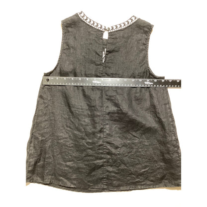 J. Crew Embroidered Sleeveless Tank Women’s 0 — Linen, Bohemian, Summer