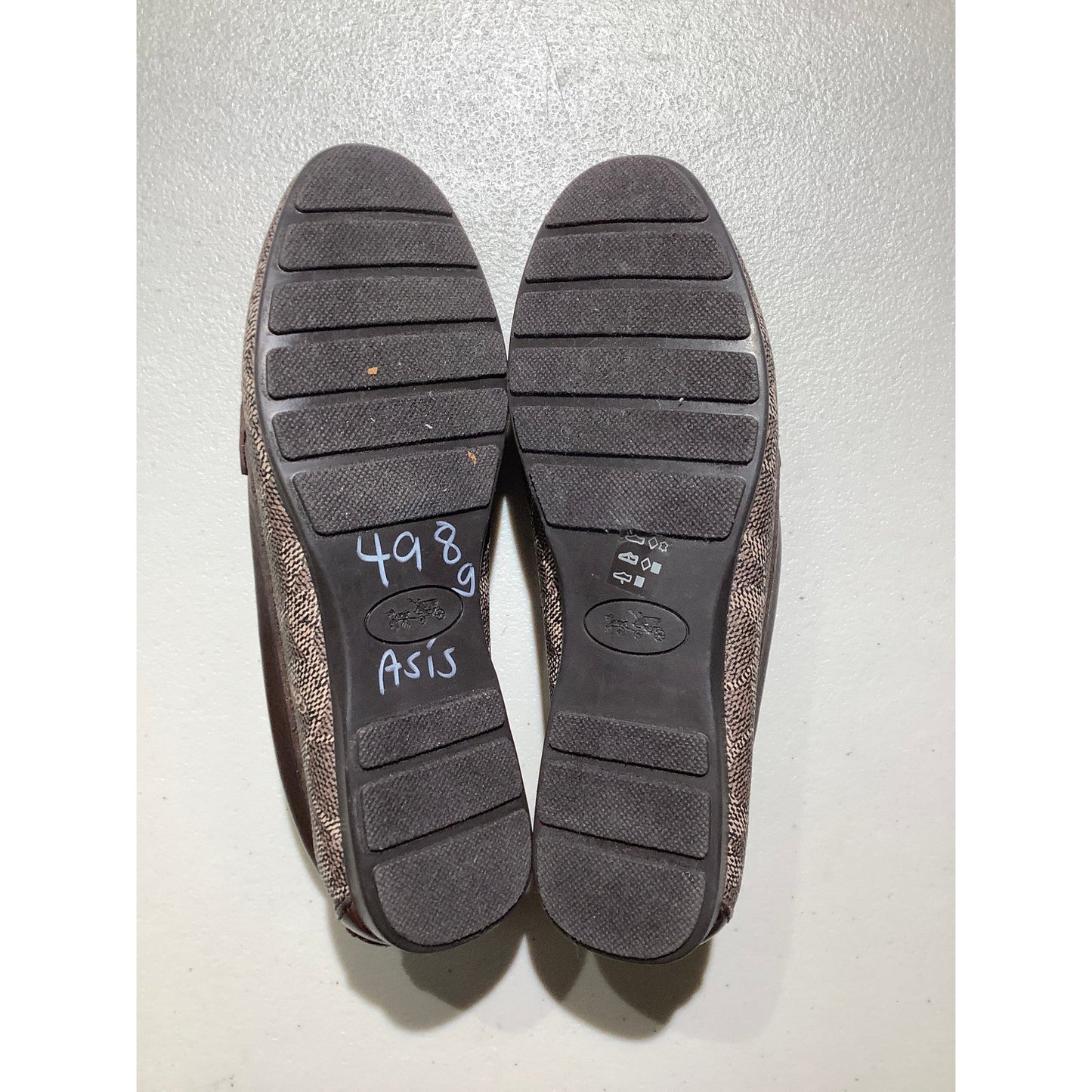 Coach Brown Olive Signature Monogram Loafers Women’s 5.5 — Preppy, Y2K, Designer