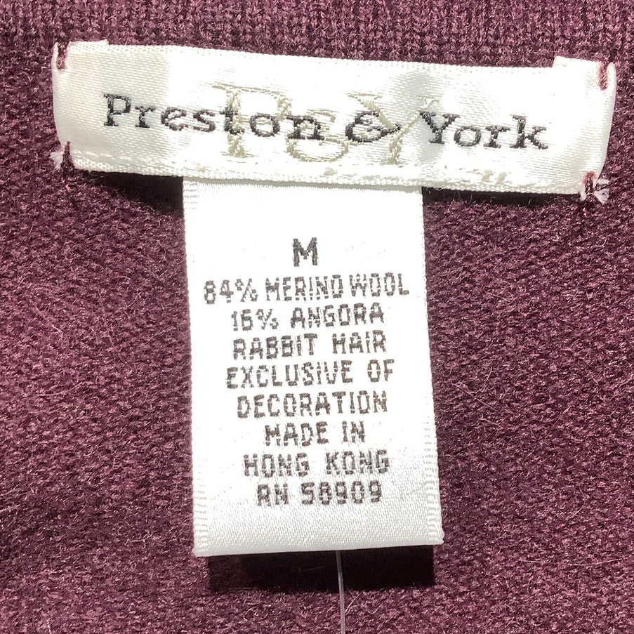 Preston & York V-Neck Sweater Women’s Size M – Soft, Cozy, Classic