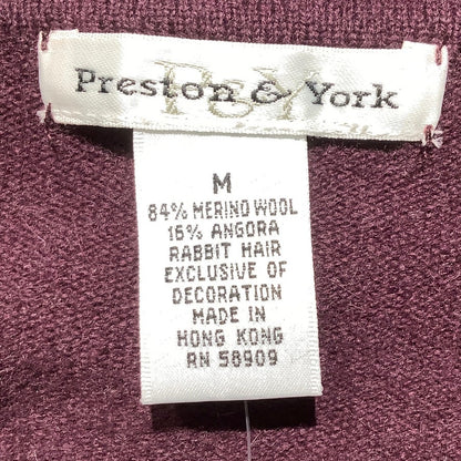 Preston & York V-Neck Sweater Women’s Size M – Soft, Cozy, Classic