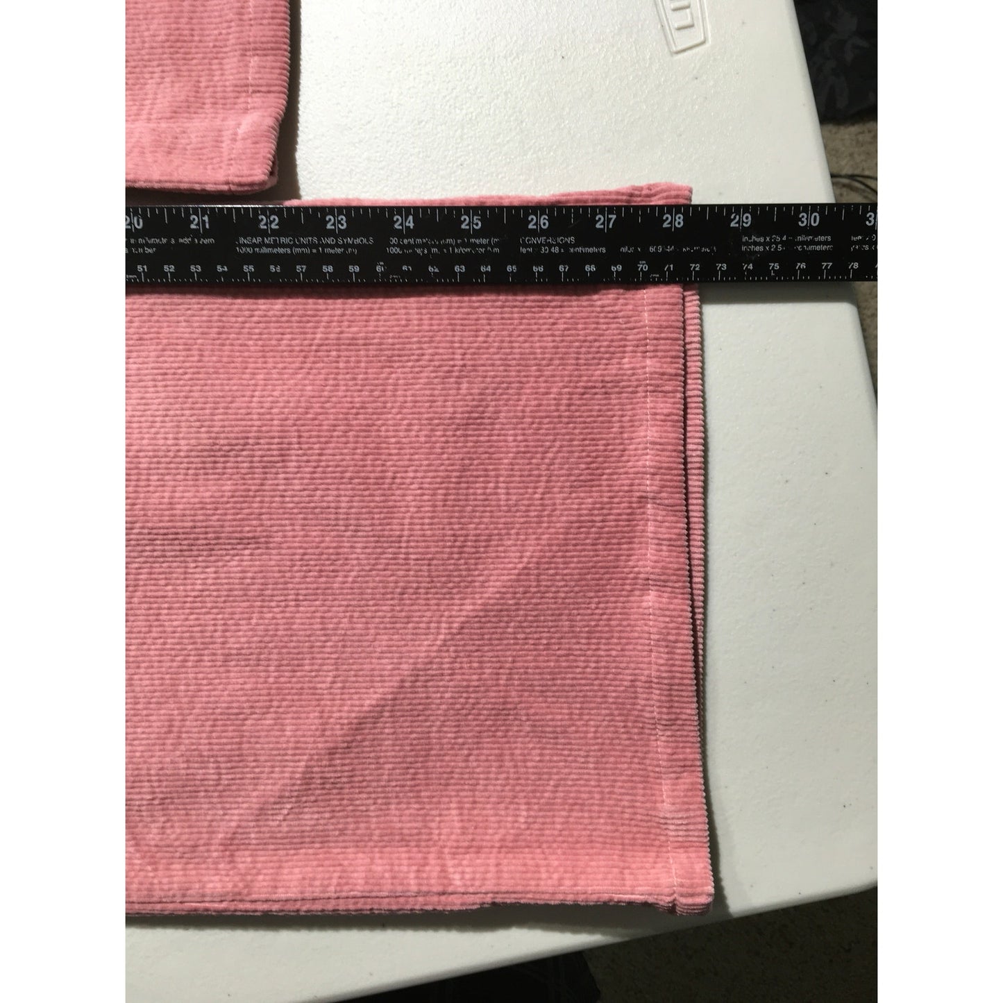Wide Legged Light Pink Corduroy Pants XL - Coquette, Vintage, Feminine