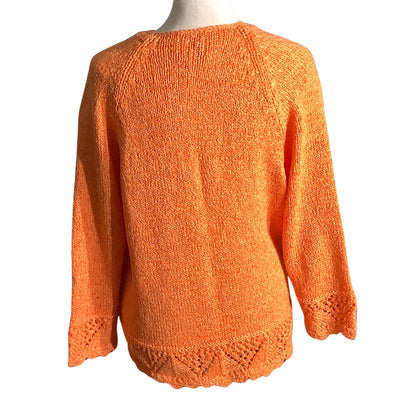 Fia Handloomed 3-Button Cardigan Women’s Size S — Artisan Knit, Cozy, Boho