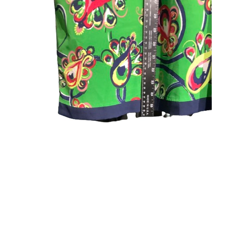 Buckhead Betties Green Floral Sheath Dress Women’s LG – Resort, Boho, Cover-Up