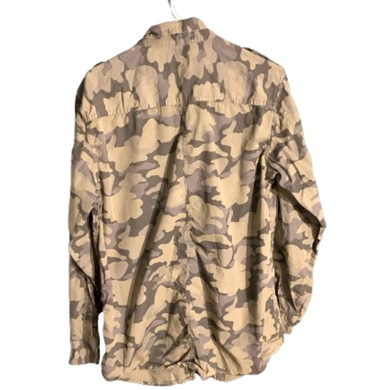 First Wave Camo Shirt Men’s Size 20 – Full-Zip, Button Front, 100% Cotton