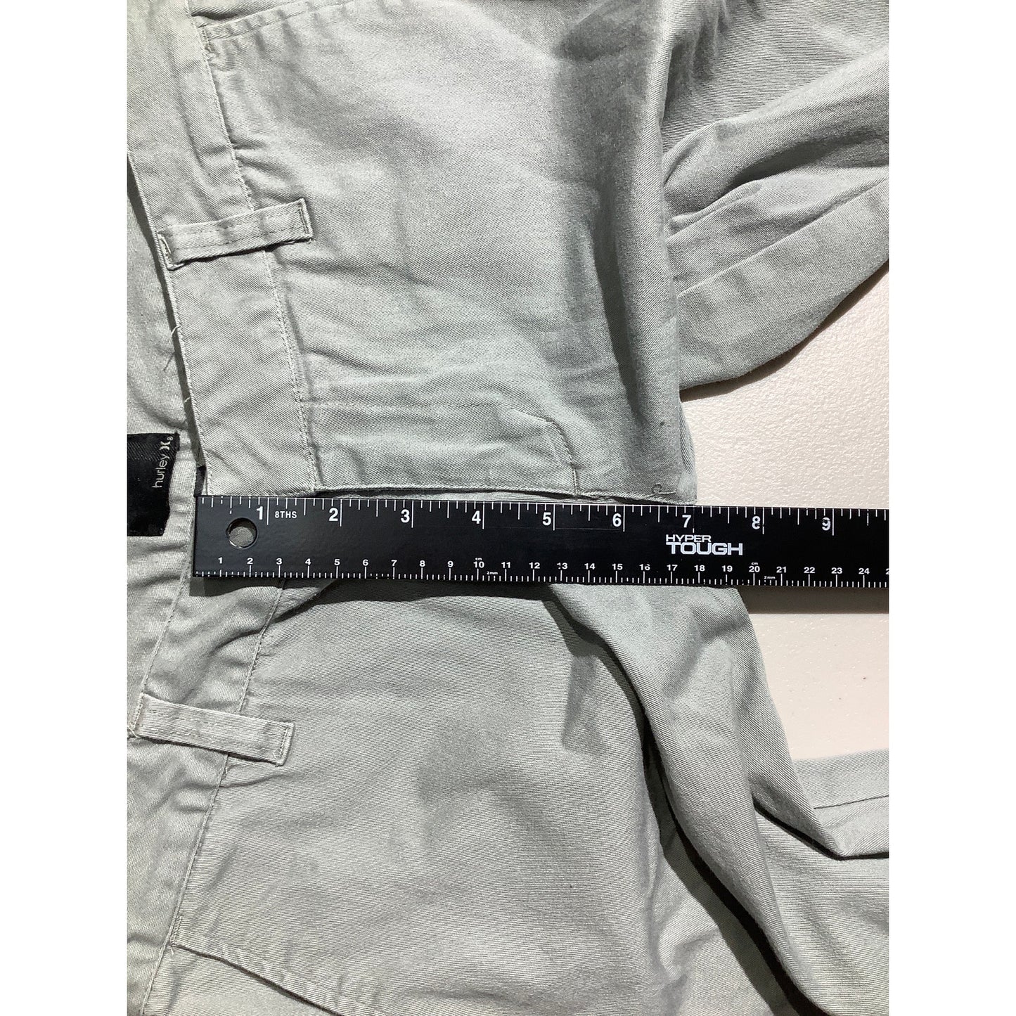 Hurley Chino Shorts Youth Size 3 Light Gray — Casual, Skate, Surf