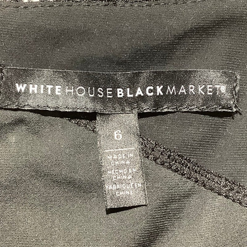 White House Black Market Lace Sleeve Dress Size 6 — Sheath, Cocktail, Elegant