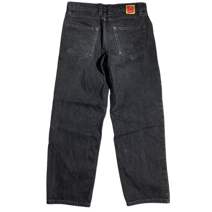 Empyre Black Straight Leg Jeans Youth Size 25 — Skate, Y2K, Grunge