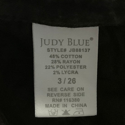 Judy Blue Black Distressed Frayed Hem Jeans 3 / 26 - Grunge, Streetwear, Casual