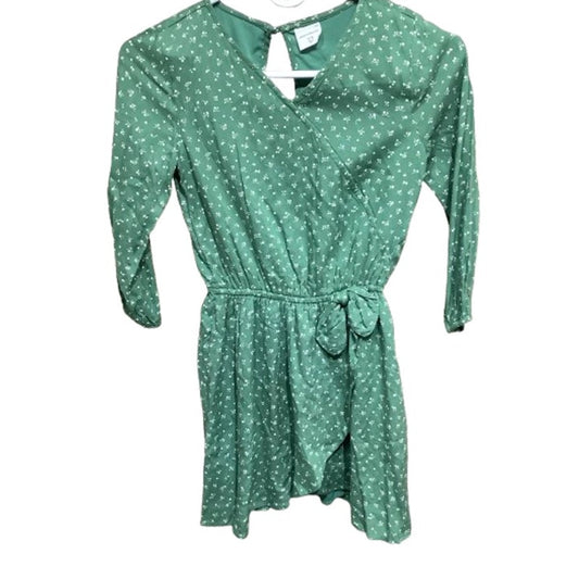 Abercrombie Kids Green Floral Wrap Dress 9/10 | Cottagecore, Feminine, Playful