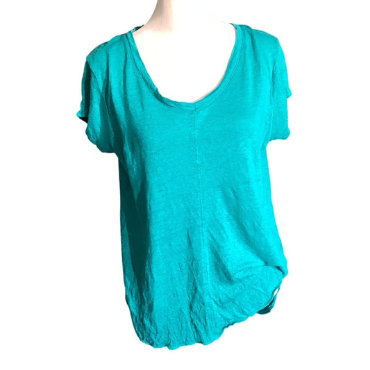 Tahari Teal V-Neck See Picture Measurements for Size - Casual, Chic, Lightweight